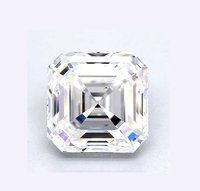 ASSCHER Emerald Diamond 3.56ct G VVS2 Shape IGI Certified CVD TYPE2A