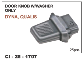 Door Knob w/Washer only Dyna, Qualis - Durable Metal Construction for 4-Wheeler Vehicles | Warranty Included, Enhanced Fit and Finish