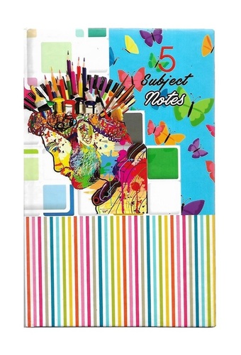 5 Subjects Notebook, Chief Size, Hard Binding, 160Pages & 320Pages Size: 8.75 X 5.75 Inches (Approx)