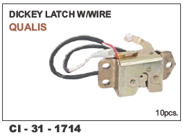 Dicky Latch w/wire Qualis - Durable Steel Design | Suitable for 4 Wheeler Vehicles, Includes Warranty for Reliable Performance