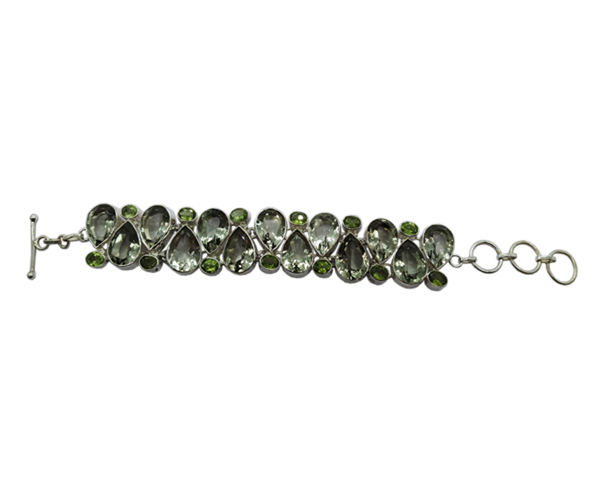 Fantastic Multi Stone 925 Silver Bracelet