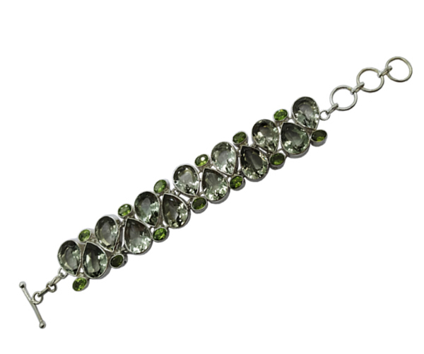 Fantastic Multi Stone 925 Silver Bracelet