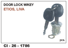 Door Lock w/keys ETIOS, LIVA