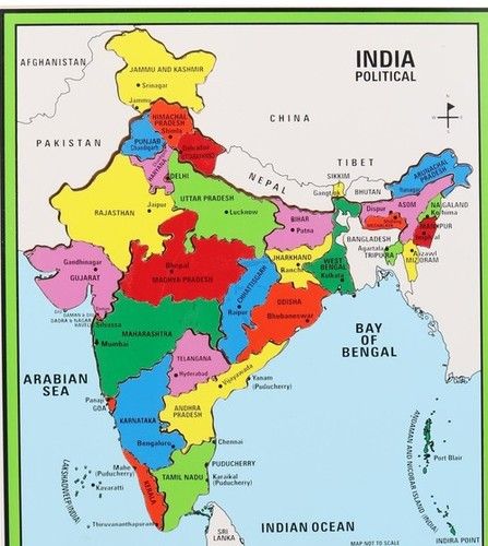 India Map Big Knob Age Group: 2+ At Best Price In Delhi | Crane-lynn Toys