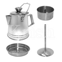Coffee Percolate Set- 4 Pcs - Color: As Per Requirement