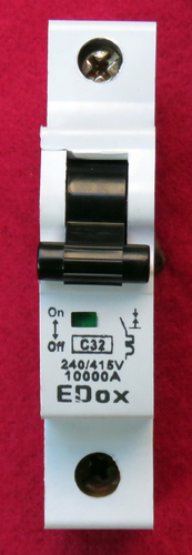 Single Pole MCB 6A to 32Amp - Metal, Available in 6A to 63A, White Surface Color, Rated Voltage 240A | 2-Year Warranty