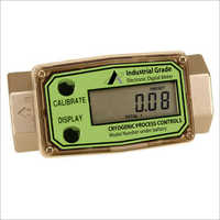 Electronic Digital Meter - Brass, 50mm X 30mm X 20mm | Lcd Display, ±1% Accuracy, -10 To 60°c Operating Temp, 0.1-10 Lpm Flow Rate, Battery Powered