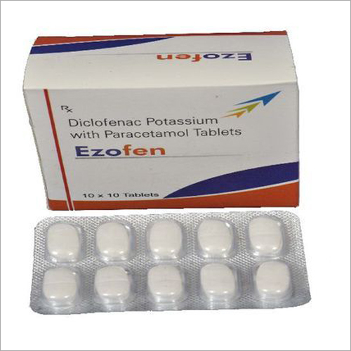 Diclofenac Potassium With Paracetamol Tablets Age Group: Adult