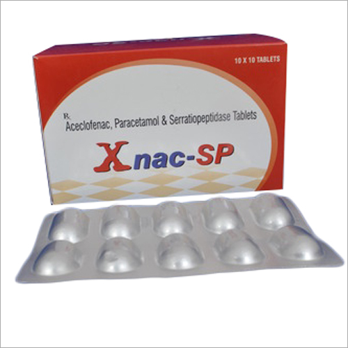 Aceclofenac - Paracetamol And Serratiopeptidase Tablets Age Group: Adult