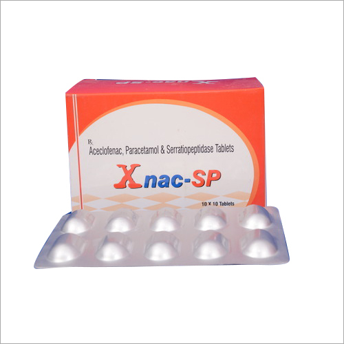 Aceclofenac - Paracetamol & Serratiopepetidase Tablets