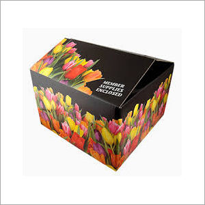 Floral Printed Corrugated Box