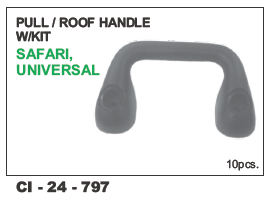 Pull Roof Handle w/kit Safari,, Universal