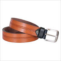 Leather Designer Belt - Leather, 40-50 Inch, Brown | Metal Buckle, Formal Style, Suitable For Male Wearers
