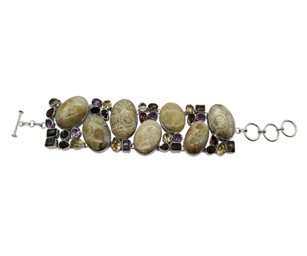 Expensive Multi Stone 925 Silver Bracelet