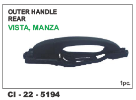 Outer Handle Rear Vista, Manza LH/RH