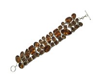 Glitzy Multi Stone 925 Silver Bracelet