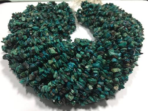 Quantity Pack Chrysocolla Uncut Chips Beads, Chrysocolla Chips Beads, 36 Inches Strand (Pack Of 10 Strands) Grade: A