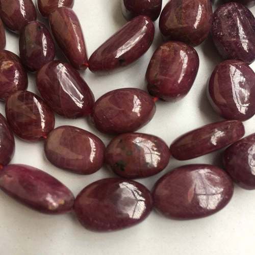 100% Natural Ruby Nuggets No Heat No Dye, Good Size,Ruby Tumbled Beads Grade: A