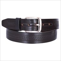 Black Leather Fancy Belt
