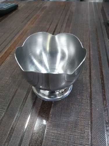 Stainless Steel Ice Cream Cup ( Flower )