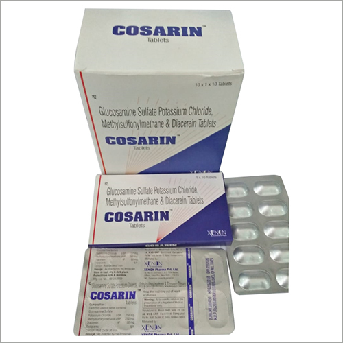 Glucosamine Sulfate Potassium Chloride, Methylsulfonymethane & Diacerein Tablets