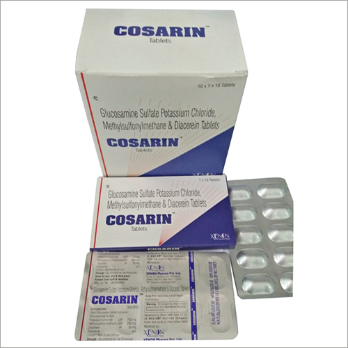 Glucosamine Sulfate Potassium Chloride Methylsulfonymethane and Diacerein Tablets