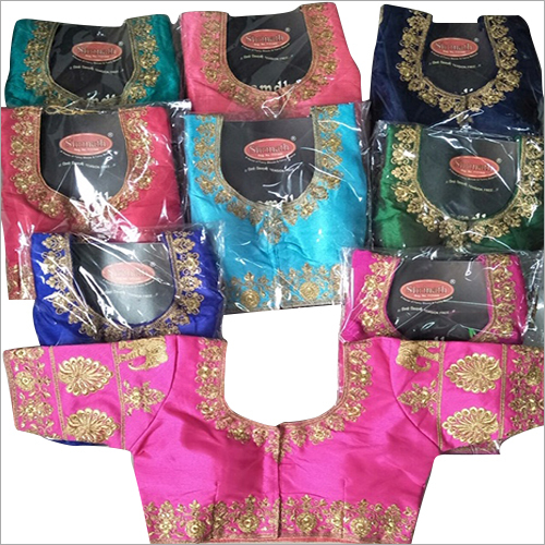 Available In Different Colour Readymade Saree Blouse