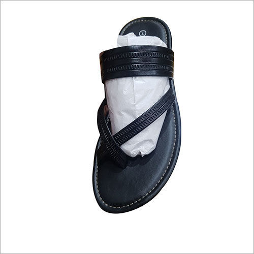 Available In Different Colour Mens Pu Leather Slipper Upper Straps