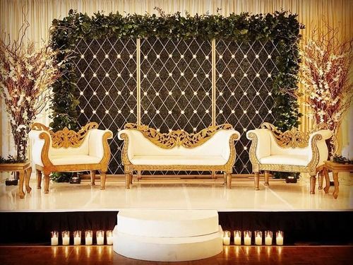 Candle Wall Wedding Stage