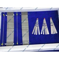 Healdwire For Rapier Weaving Loom - Stainless Steel Ss301, Length 280/331/381mm, Type C J O | Industrial Weaving Machine Component