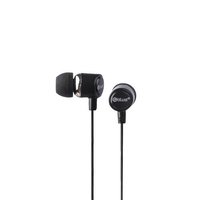 Mad Angle 3.5mm Jack Bluei Earphone - Flexible Wire Material, 1.2m Length, Black & White Color, In-ear Design, Noise Isolation, Tangle Free, Champ Microphone