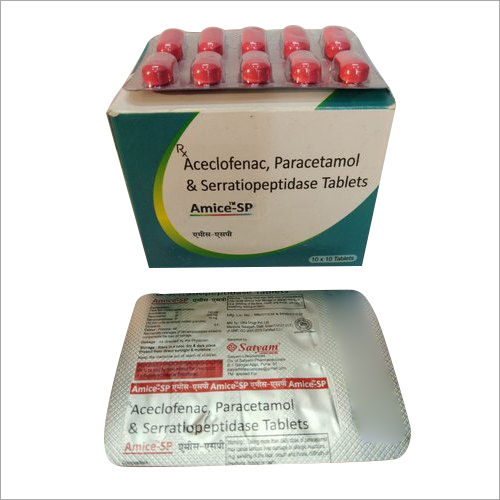 Aceclofenac Paracetamol And Serratiopeptidase Tablet Supplier Manufacturer In Pune Maharashtra