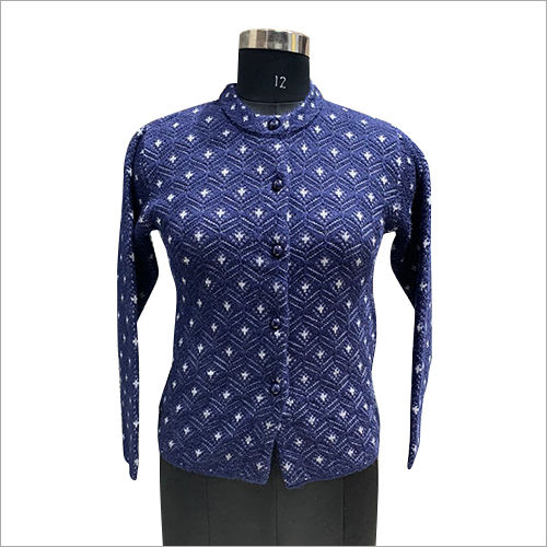 Available In Different Colour Ladies Printed Cardigan