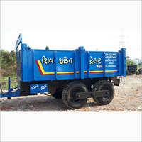 4 Wheel Trailer Hydraulic - Wood Body, Diesel Fuel Type, Versatile Heavy-duty Cargo Transporter