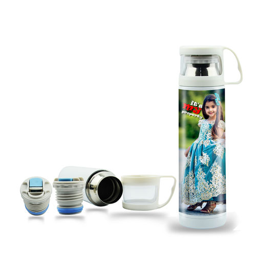 Stainless Steel Thermos Flask - Insulated, Leak-Proof Design, Keeps Beverages Hot or Cold for Hours