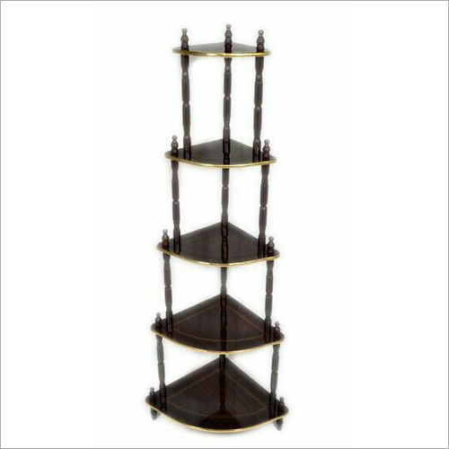 5 Shelf Wooden Corner Rack