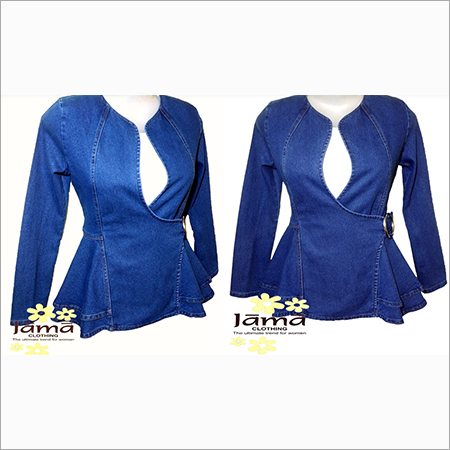 Denim Blue Side Buckle Jacket