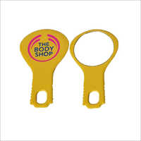 Promotional Looking Mirror - Glass & Plastic Materials, 55 X 45 Mm Size, Yellow Color, Personalized Design Options, Elegant Finish