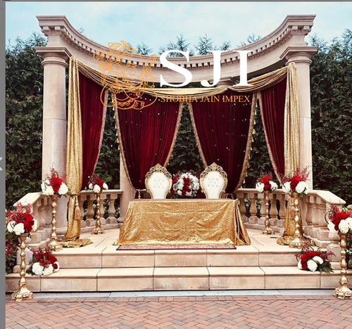 Traditional Drapes Wedding Mandap