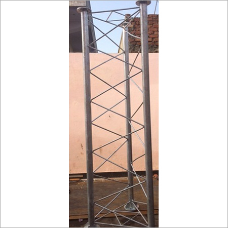 Galvanised Telecom Tower - Steel Material, Silver Color | Ideal for Plant, Warehouse, and Workshop Use, Uninterrupted Signal Transmission