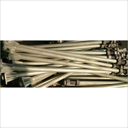 Galvanised Foundation Bolt - Industrial Grade Metal Alloy, Dimensional Accuracy, Corrosion Resistant Finish, Durable and Versatile Design