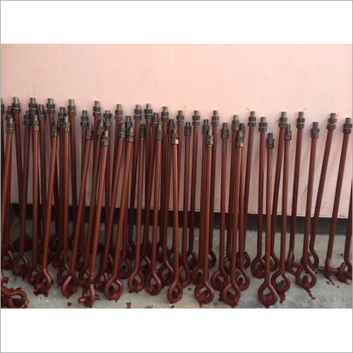 Red Oxide Anchor Bolt - Industrial Grade, Galvanized Finish | Rugged Durability, High Tensile Strength, Heat & Rust Resistant, Flush Mount Suitable