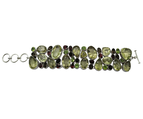 Energy Multi Stone 925 Silver Bracelet