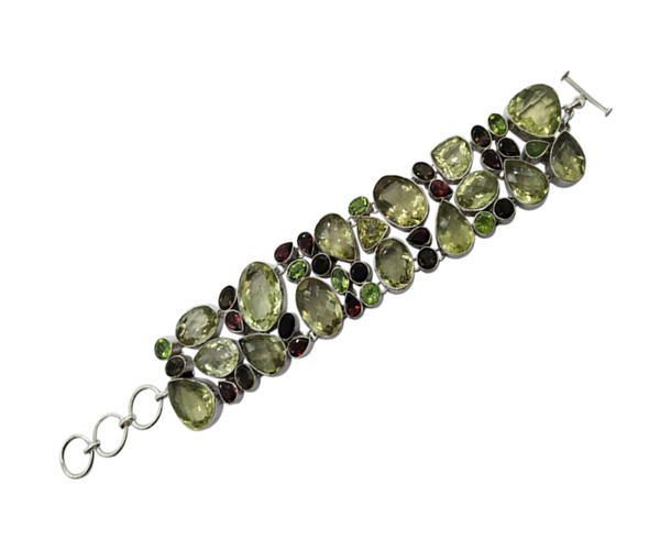 Energy Multi Stone 925 Silver Bracelet