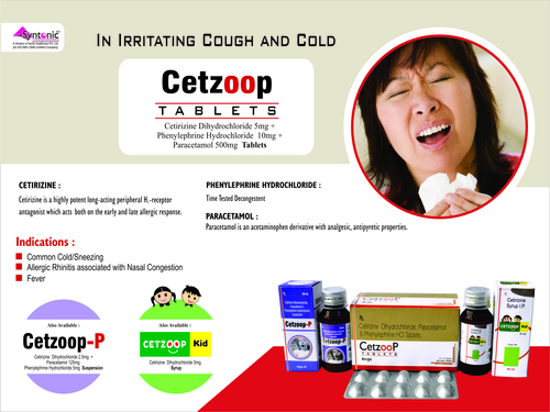 Anti Cold- Cetirizine 2.5mg + Paracetamol 125mg + Phenylepherine 5mg/5ml