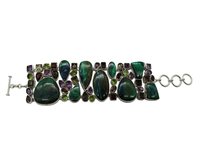 Colorless  Synergy Multi Stone 925 Silver Bracelet