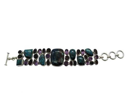 Latest Energy Muse Multi Stone 925 Silver Bracelet