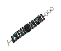 Latest Energy Muse Multi Stone 925 Silver Bracelet