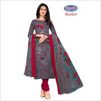 Ladies Printed Churidar Suit - Synthetic Leon Fabric, Multicolor Patterns | Breathable, No Fade, Quick Dry, Washable