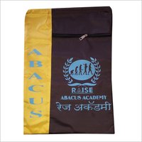 Abacus Bag - Polyester, 14 X 10 Inches, Brown Color | Zipper Closure, Single Handle, 10 Liters Capacity, Lightweight Design